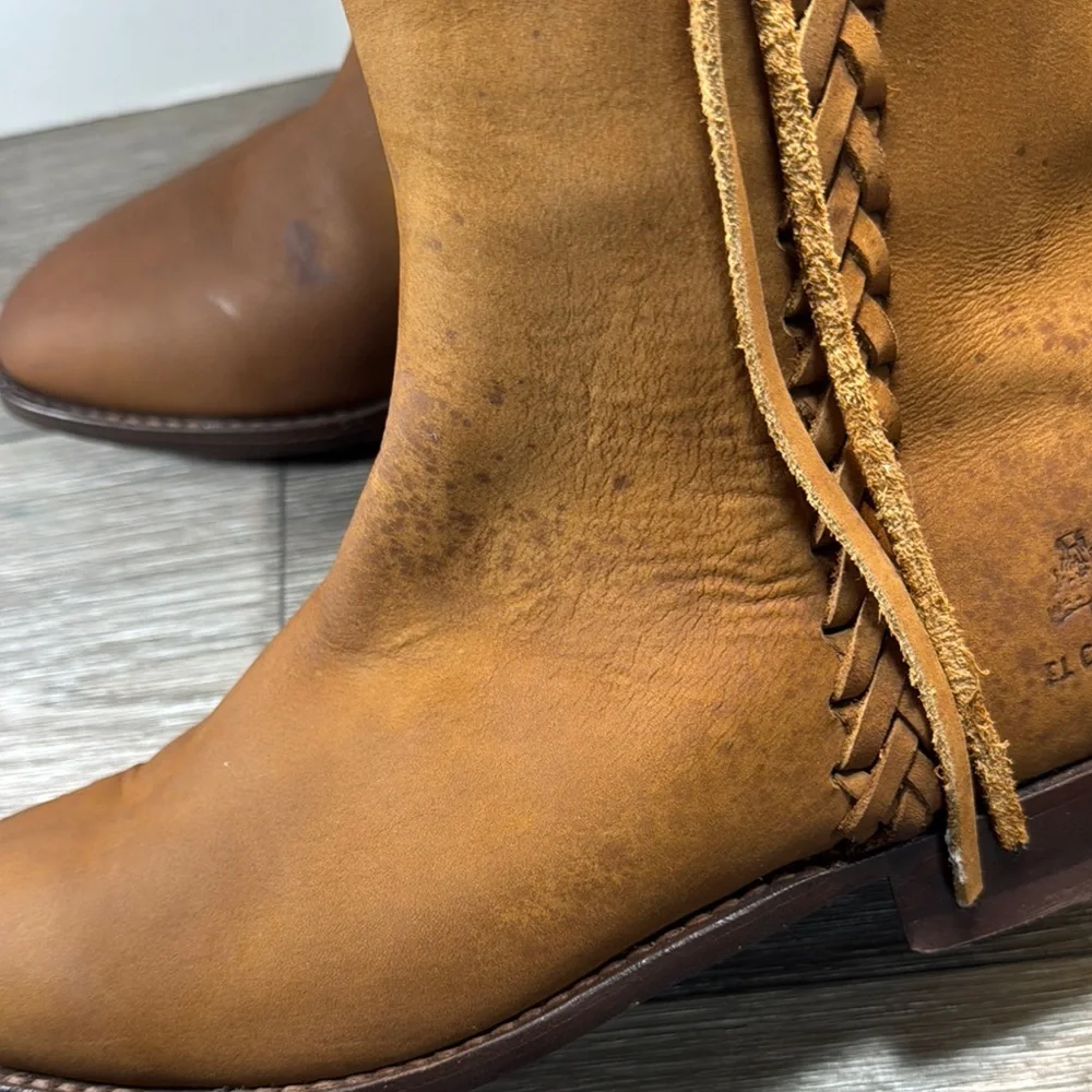 El Canelo Brown Leather horse riding Boots men’s 10.5